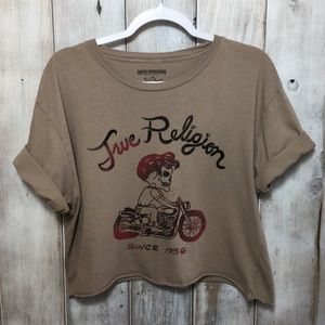 True Religion Tops - True Religion Custom Crop Top Skull Size Large True Religion Tops - True Religion Custom Crop Top Skull Size Large